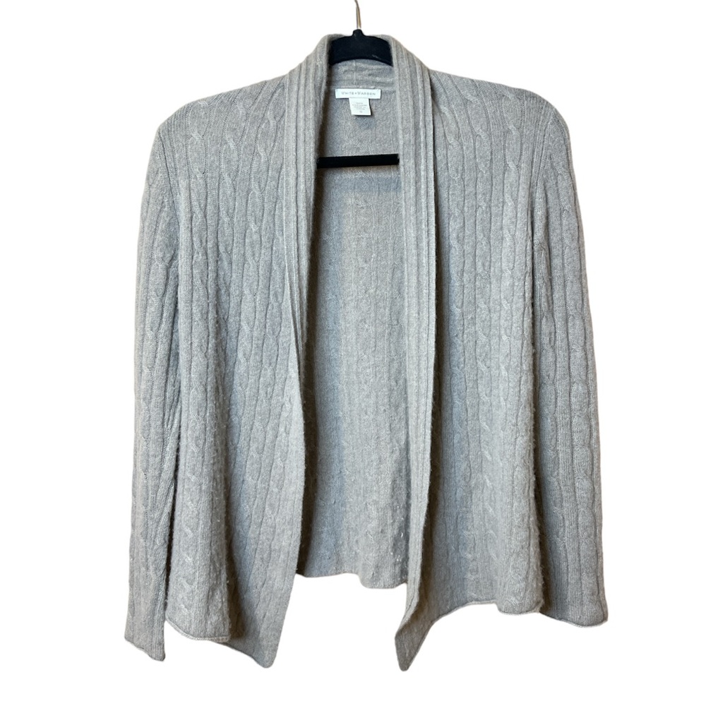 White and Warren Cashmere Cardigan Size S